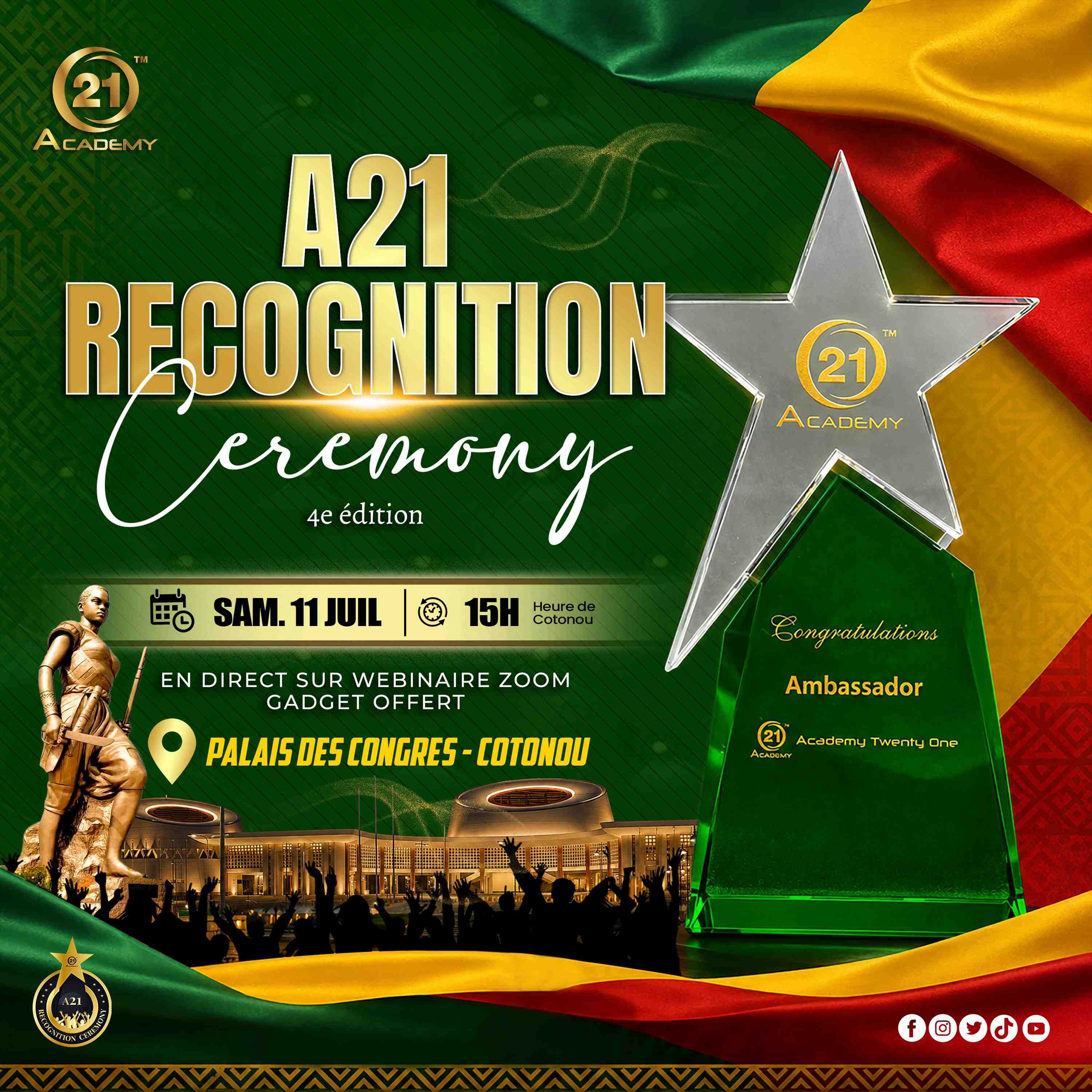 Roul Ruben Njionou | A21 RECOGNITION CEREMONY - COTONOU 2026 