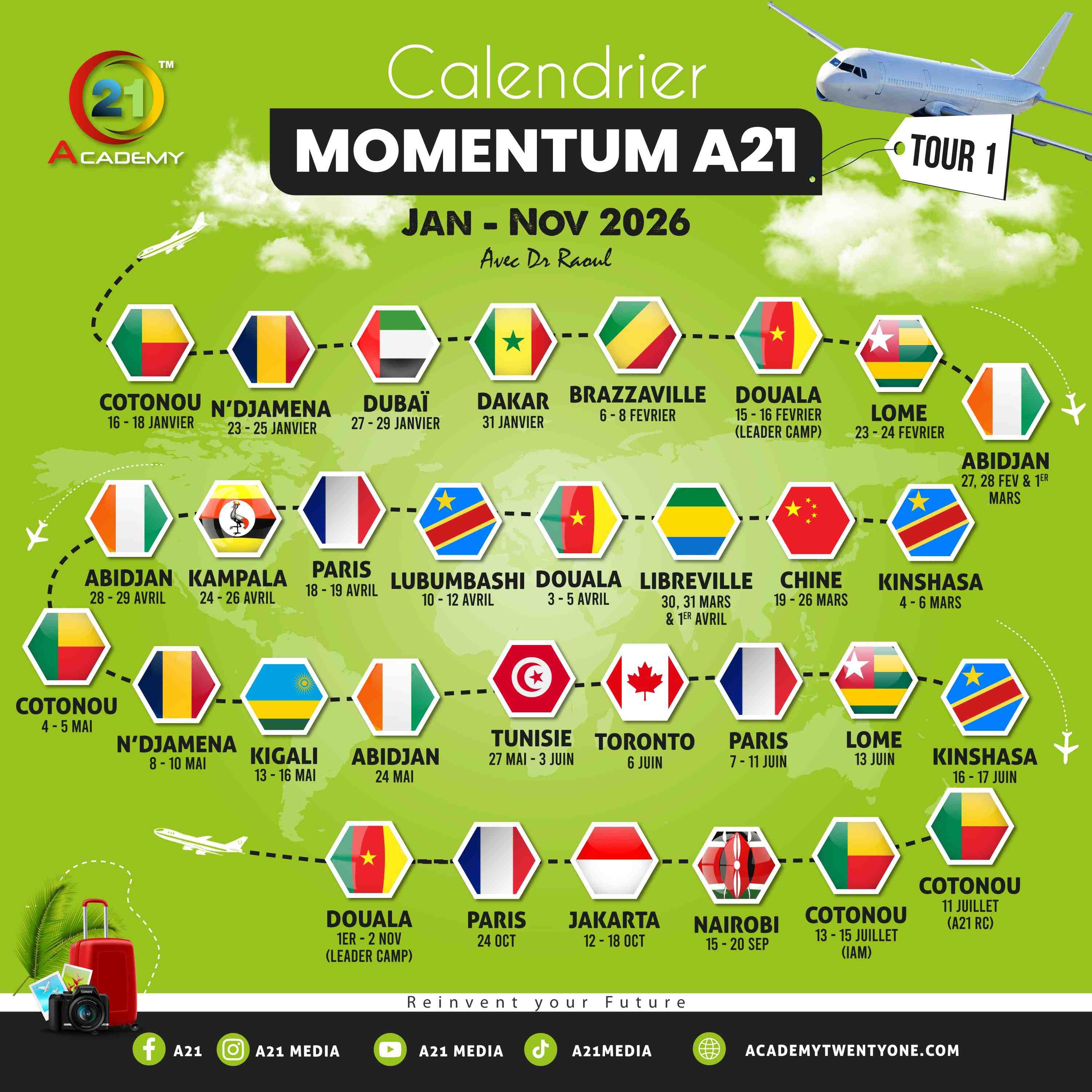 Roul Ruben Njionou | MOMENTUM A21 - JANVIER À NOVEMBRE 2026 